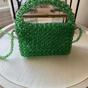 Green Beaded Handbag